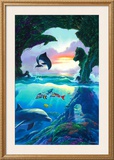 Seven Dolphins Print by Jim Warren