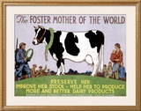 Foster Mother of the World Framed Giclee Print by Richard Fayerweather Babcock