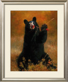 Black Bear with Berries Posters by H. Kendrick