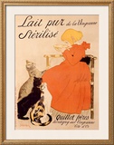 Lait Pur Sterilise Cats Impressão giclée emoldurada por Théophile Alexandre Steinlen Lait Pur Sterilise Cats Impressão giclée emoldurada por Théophile Alexandre Steinlen