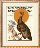 Baby Chef and Turkey, c.1922 Framed Giclee Print by Joseph Christian Leyendecker