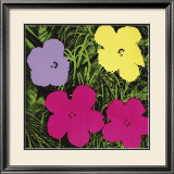 Flowers, c.1970 (1 Purple, c.1 Yellow, 2 Pink) Prints by Andy Warhol