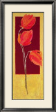 Flowers in Red I Posters by R. Lange