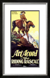 Art Acord Riding Rascal Cowboy Framed Giclee Print