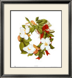 Magnolia Wreath Prints by Nancy Kaestner