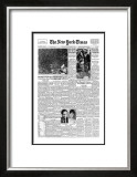 New York Times, August 17, 1969: Woodstock Framed Giclee Print