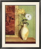 Zinnias Print by Ethelyn Stewart