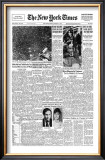 New York Times, August 17, 1969: Woodstock Framed Giclee Print
