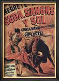 Classic Mexican Movie: Sedasangre Framed Giclee Print