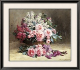 Lilac and Peonies with Irises Posters by Pauline Caspers