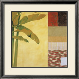 Collage with Banana Leaves IV Print by Julieann Johnson