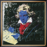 Beethoven, c.1987 (blue face) Art by Andy Warhol