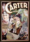 Carter the Great, The Vanishing Sacred Elephant Framed Giclee Print