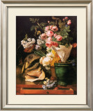Roses et Autres Fleurs, Coquillages, Tete de Requin et Petrifications, c.1819 Posters by Antoine Berjon
