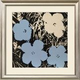 Flowers, c.1965 (Blue, Ivory) Prints by Andy Warhol
