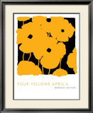 Four Yellows, April 6 2005 Posters por Donald Sultan Four Yellows, April 6 2005 Posters por Donald Sultan
