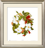 Magnolia Wreath Prints by Nancy Kaestner