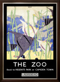 The Zoo London Underground Framed Giclee Print by Robert Brown