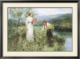 Gathering Flowers Art by Henry John Yeend King