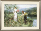 Gathering Flowers Poster by Henry John Yeend King