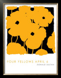 Four Yellows, April 6 2005 Pôsters por Donald Sultan Four Yellows, April 6 2005 Pôsters por Donald Sultan