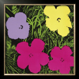 Flowers, c.1970 (1 Purple, c.1 Yellow, 2 Pink) Posters by Andy Warhol