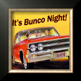 Bunco Night Framed Giclee Print
