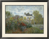 The Artist's Garden in Argenteuil, c.1873 Art by Claude Monet