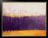 Gray-Violet Landscape Prints by Wolf Kahn