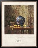 Oriental Vase with Crab Apples Prints by Del Gish