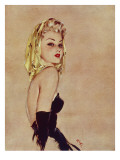 Golden Girl Giclee Print by David Wright