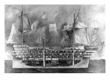 Interior of Nelson's Flagship, H.M.S. Victory at Trafalgar Giclee Print