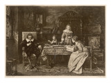 John Milton, Blind in Old Age, Dictates 'Paradise Lost' to His Three Daughters Giclee Print