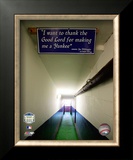 Yankee Stadium dugout Tunnel Final Game September 21, 2008 Framed Photographic Print
