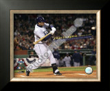 Evan Longoria Most Postseason Home Runs by a Rookie 2008 ALCS Game 4 Framed Photographic Print
