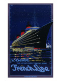 French Line Poster for the Ss Normandie Ocean Liner, 'the World's Most Perfect Ship' Giclee Print French Line Poster for the Ss Normandie Ocean Liner, 'the World's Most Perfect Ship' Giclee Print