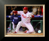 Geoff Jenkins Game 5 of the 2008 World Series Framed Photographic Print