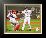 Jon Lester's 2008 No Hitter, Celebration Framed Photographic Print
