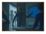 Hill Alien Abduction Giclee Print by Michael Buhler