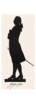 Johann Wolfgang Von Goethe German Writer and Scientist in Silhouette Giclée-Druck