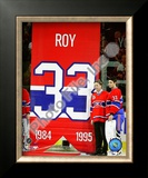 Patrick Roy & Carey Price Jersey Retirement Night 2008-09 Framed Photographic Print