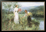 Gathering Flowers Prints by Henry John Yeend King