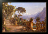 Lodge on Lake Como Posters by Carl Frederic Aagaard