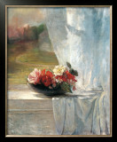 Flowers on a Window Ledge Prints by John Lafarge