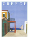 Greece Travel Poster Giclee Print