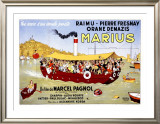 Marius Framed Giclee Print by Albert Dubout