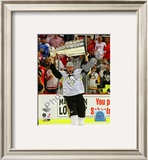 Jordan Staal Game 7 - 2008-09 NHL Stanley Cup Finals With Trophy Framed Photographic Print