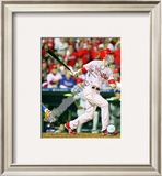 Chase Utley 2008 NLCS Game 1 Home Run Framed Photographic Print