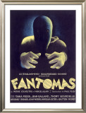 Fantomas, Sci-Fi Movie Poseter Framed Giclee Print