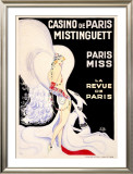 Casino de Paris, Mistinguett Framed Giclee Print by Zig (Louis Gaudin) 